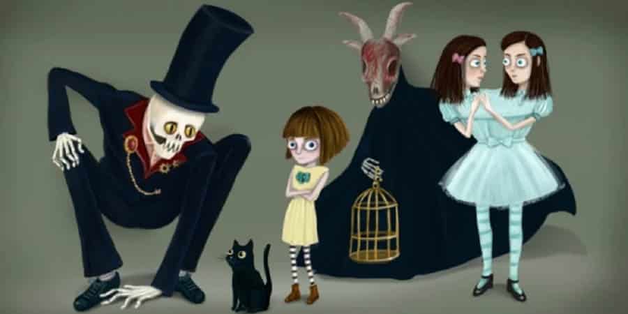 An official wallpaper of Fran Bow, one of the best horror games for android.