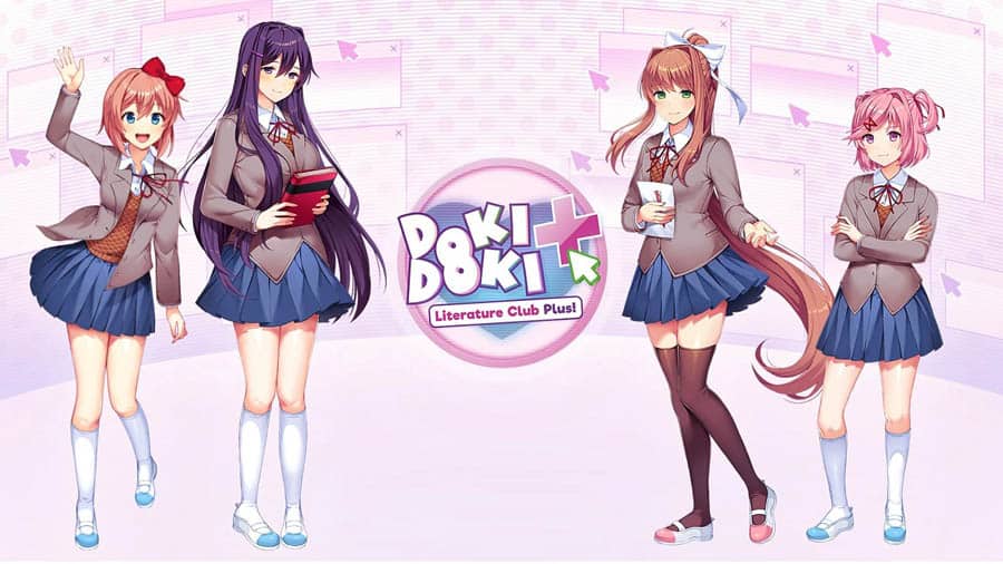 An official photo of Doki Doki Literature Club Plus!.