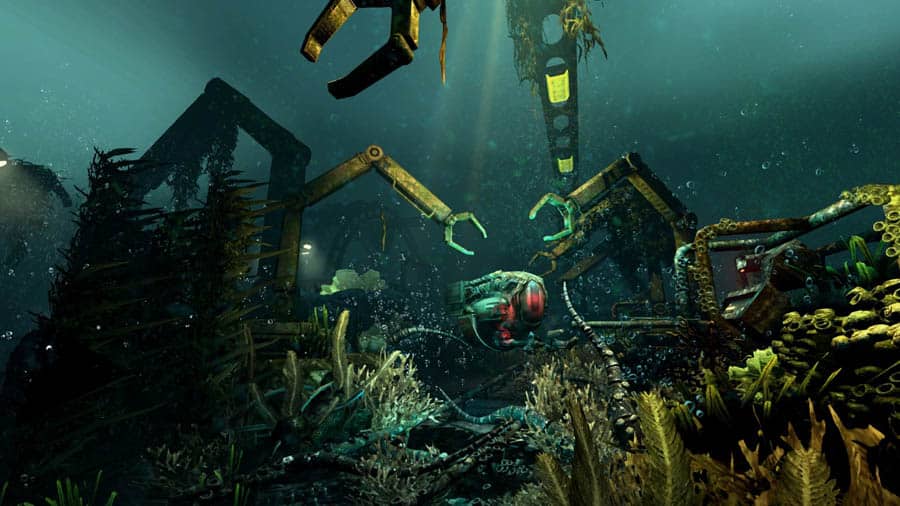 A wallpaper of SOMA, one of the best horror games for ps4.