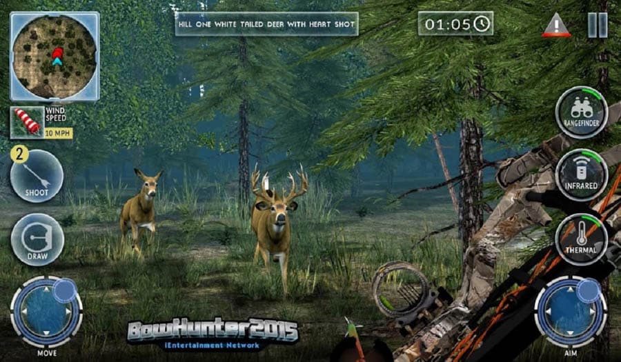 A wallpaper of Bowhunter 2015, one of the best hunting games for iOS.