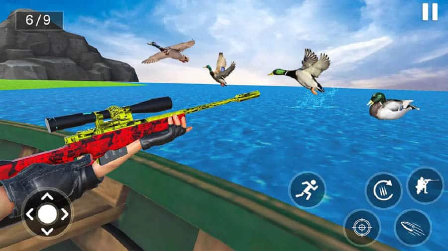 An official wallpaper of Duck Hunting 3D, one of the best hunting games for iOS.