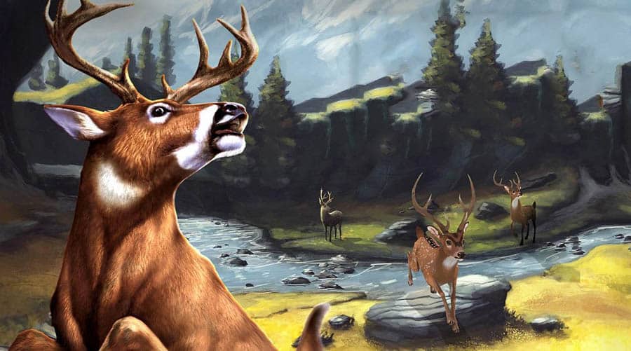 An official wallpaper of Deer Hunter 2018.