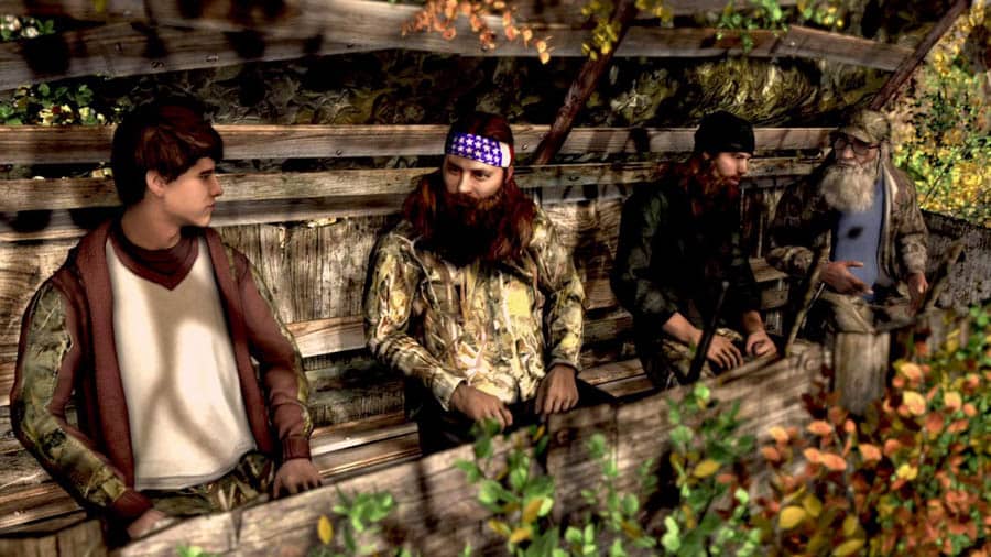 A picture of Duck Dynasty, one of the best hunting games for xbox.