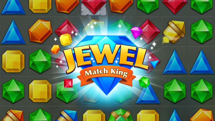 The official cover of Jewel Match King, one of the best jewel games for android.