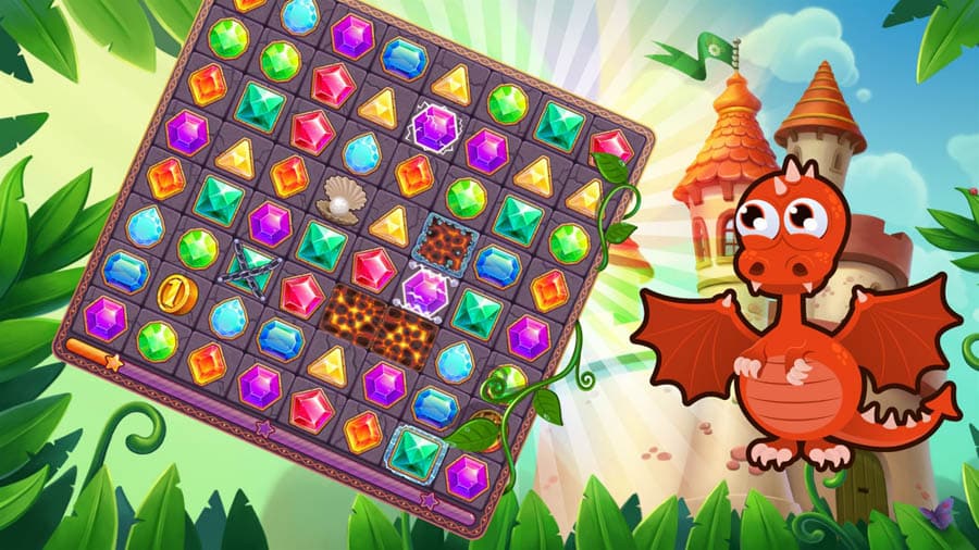 A main picture of Jewels Star, one of the best jewel games for android.