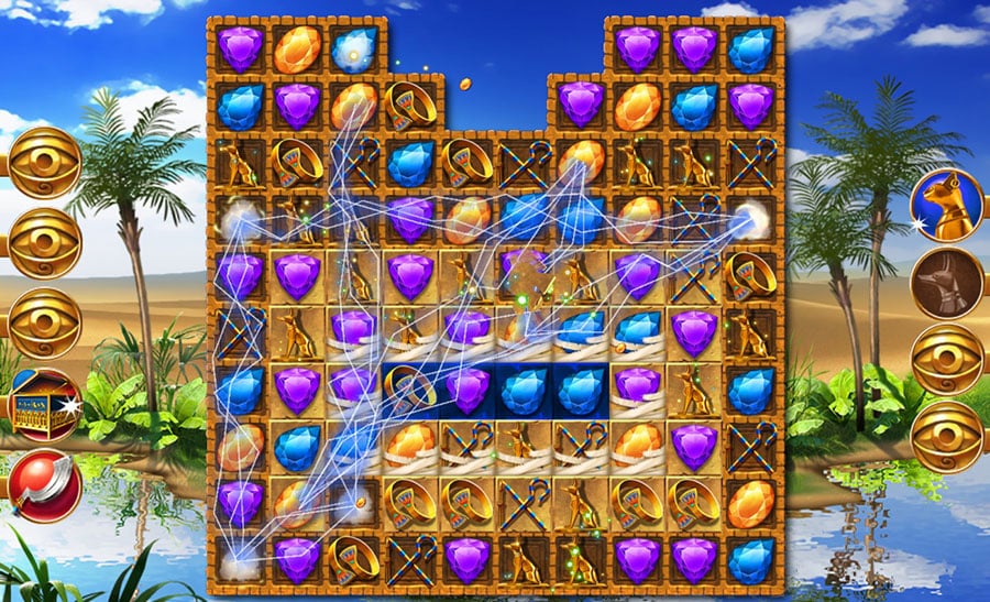 A wallpaper of Jewels of Egypt, one of the best jewel games for android. 