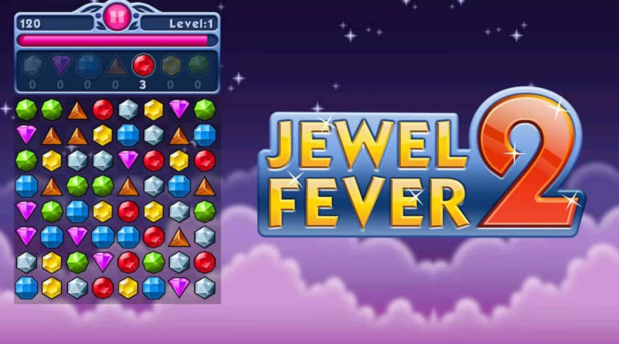 A picture of Jewel Fever, one of the best jewel games for android.