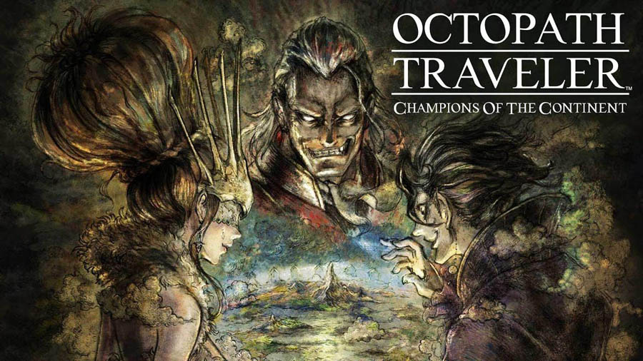 The Official Picture of Octopath Traveler: Champions of the Continent with its Characters, One of jrpg games for android.