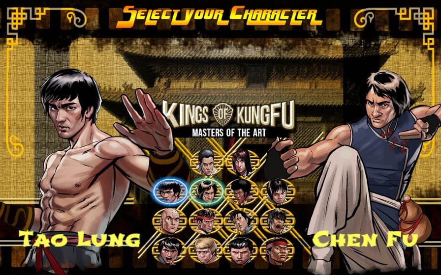 An official picture of Kings of Kung Fu, one of the best Karate games for Mac.