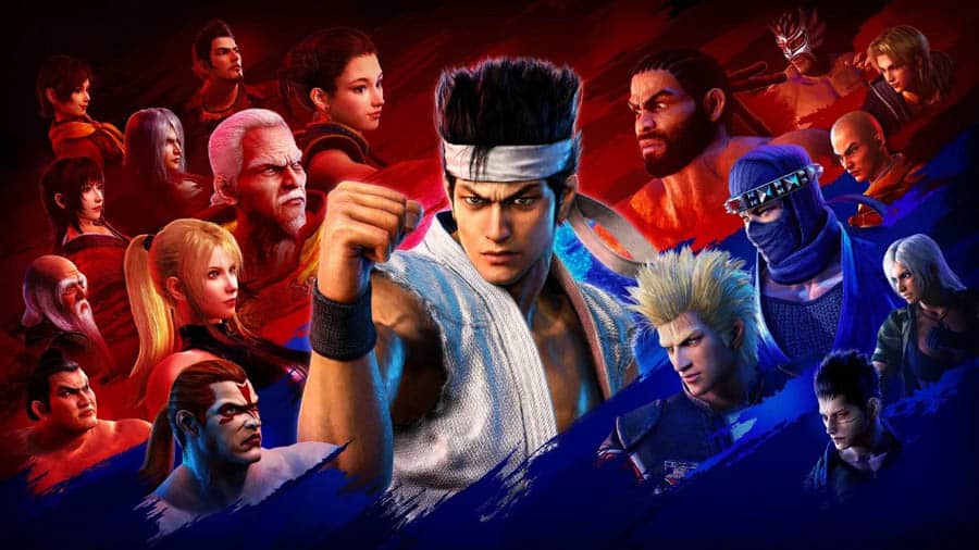 The Official Picture of Virtua Fighter 5: Ultimate Showdown with its characters, One of best karate games for ps5.