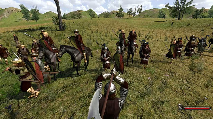 An official wallpaper of Mount & Blade: Warband, one of the best kingdom games for PS4