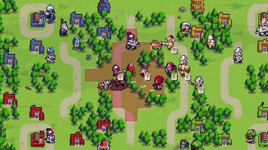 An official photo of Wargroove, one of the best kingdom games for Switch.