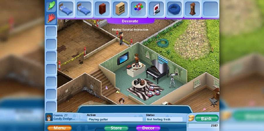 A picture of Virtual Families 2, one of the best life simulation games for Android.