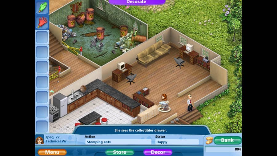 A picture of Virtual Families 2, one of the best life simulation games for iPhone.