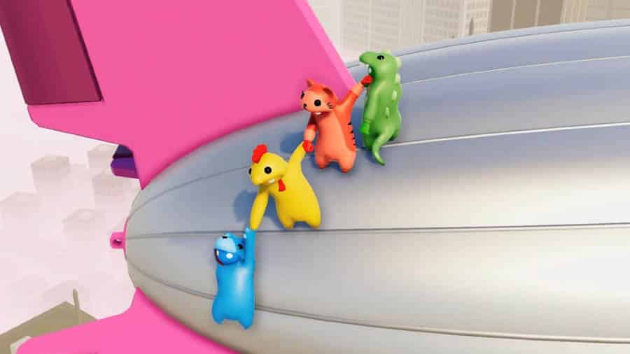 in game Picture of Gang Beasts, One of best multiplayer games for PS4.