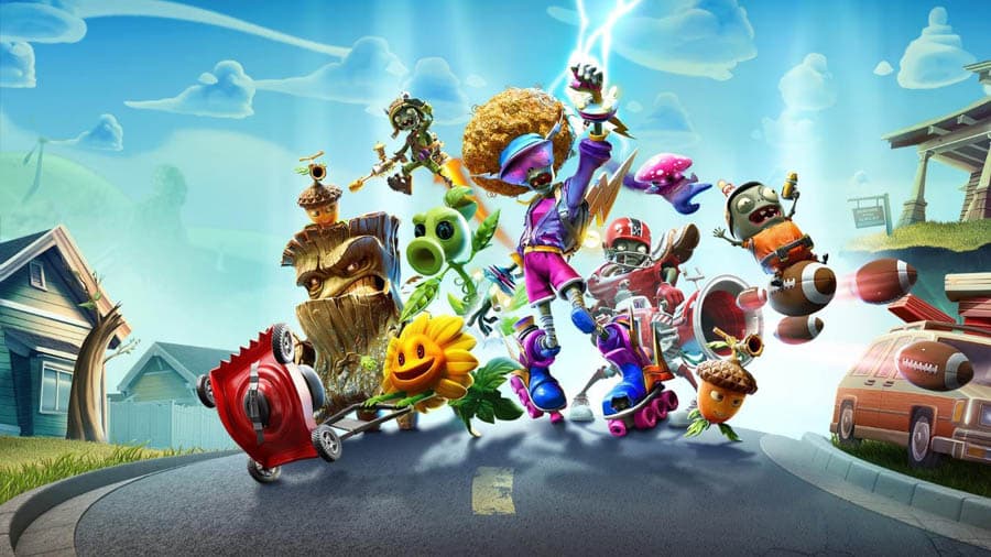 The Official Picture of Plants vs. Zombies: Battle for Neighborville with its characters, One of best multiplayer games for PS4.