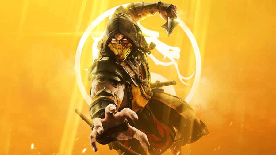 The Official Picture of Mortal Kombat 11 with Scorpion, One of best multiplayer games for PS5.