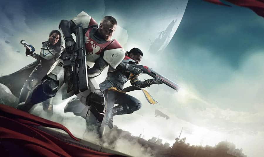 The Official Picture of Destiny 2 with its characters, One of best multiplayer games for Xbox.