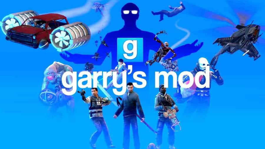 The Official Picture of Garry's Mod with its Characters, One of best multiplayer games on Steam.