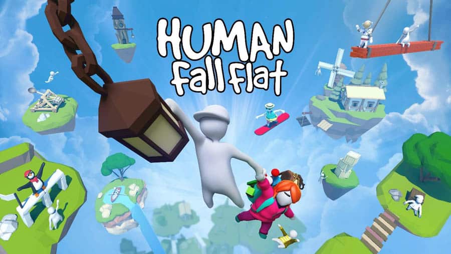 The Official Picture of Human: Fall Flat with its characters, One of best multiplayer games on Steam.