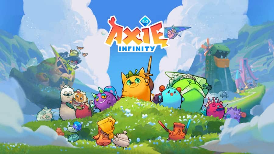 The Official Picture of Axie Infinity with its characters, One of best nft games for chromebook.