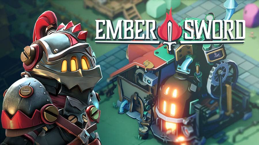 The Official Picture of Ember Sword with its character, One of best nft games for chromebook