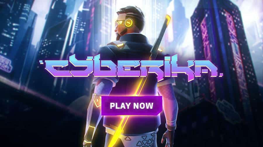 The Official Picture of Cyberika with its character, One of best open world games for android.