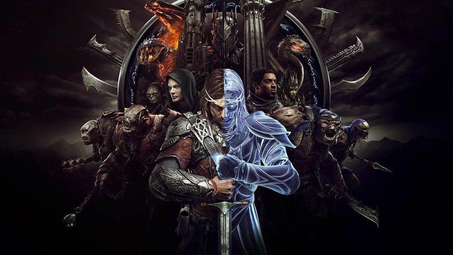 The Official Picture of Middle-earth: Shadow of War with its characters, One of best open world games for ps4.