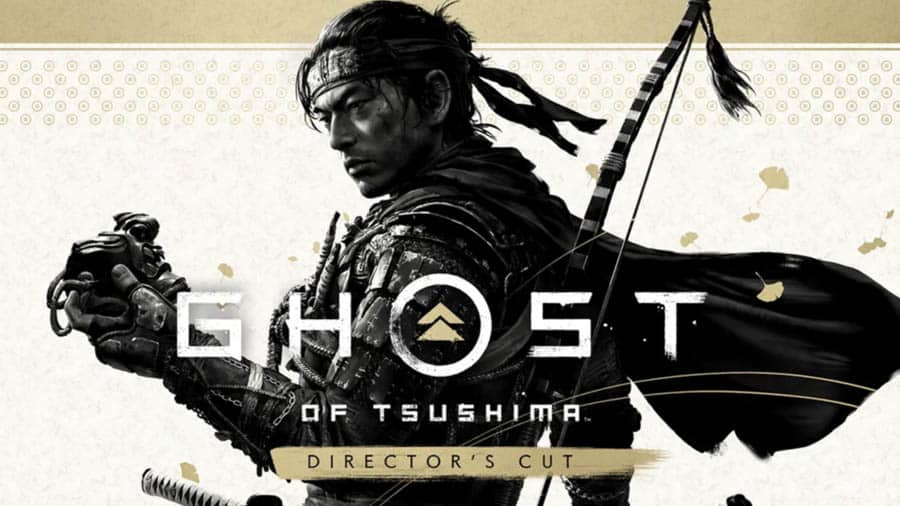 The Official Picture of Ghost of Tsushima: Director’s Cut with its character, One of best open world games for ps5.