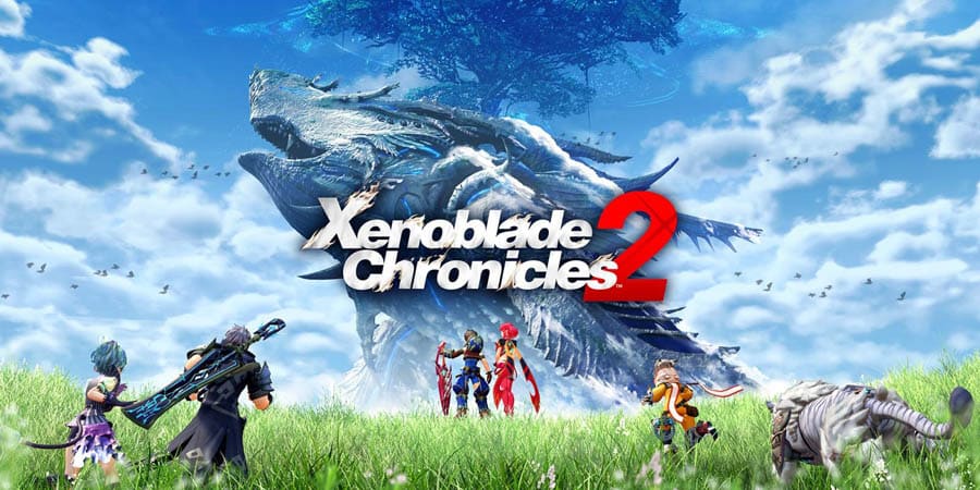 The Official Picture of Xenoblade Chronicles 2 with its characters, One of best open world games for switch.