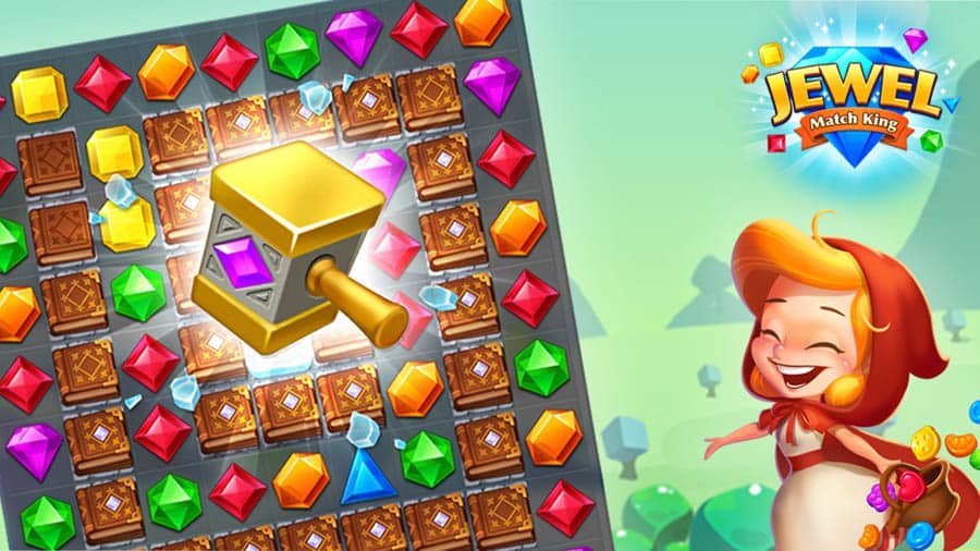 An official photo of Jewel Matching King, one of the best jewel games for iphone.