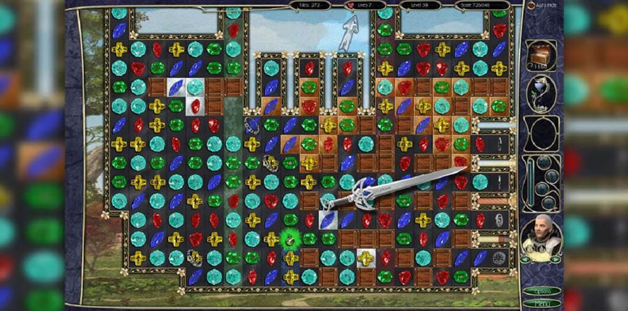 A picture of Jewel Match four, one of the best jewel games for pc.