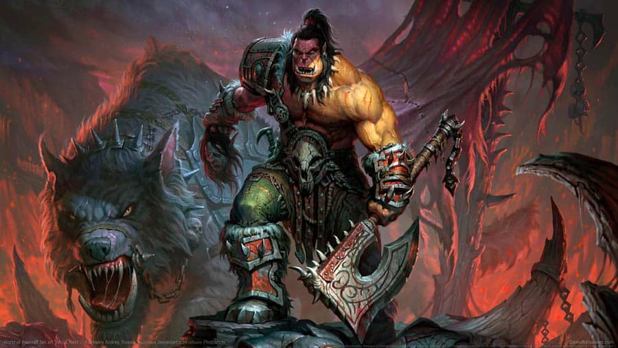 The Art of World of Warcraft (WoW) with its characters.