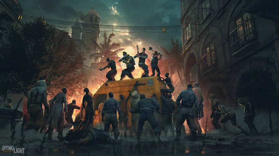 The Art of Dying Light 2 with its characters, One of 15 Best Horror Game Picks for Xbox.