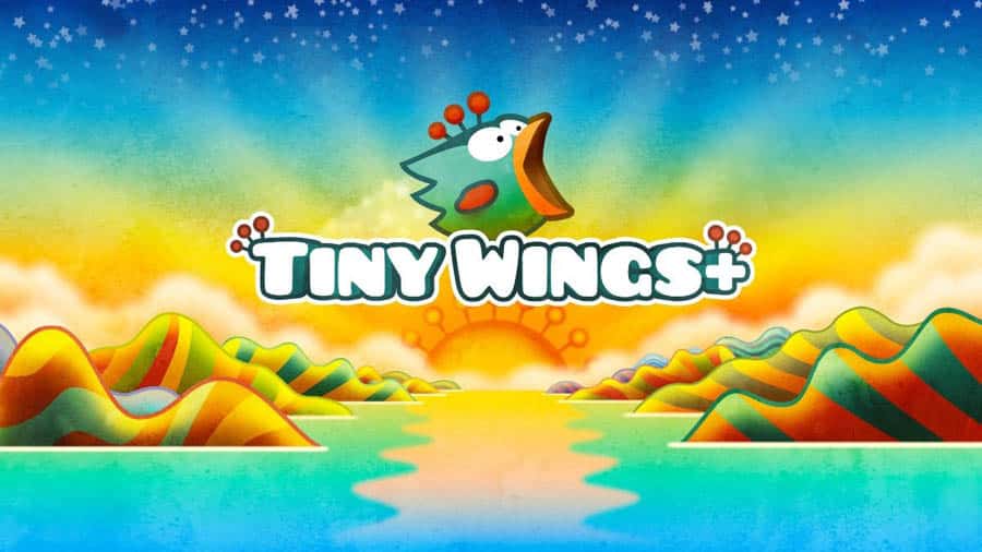 A wallpaper of Tiny Wings.