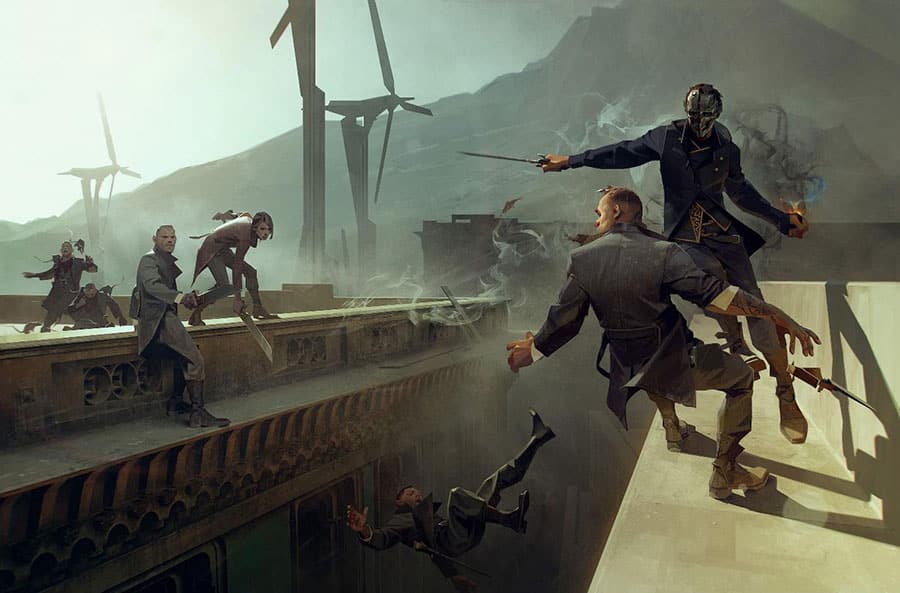 The Art of Dishonored with its characters, One of 10 PC Anti-Hero Games That Will Stay With You.