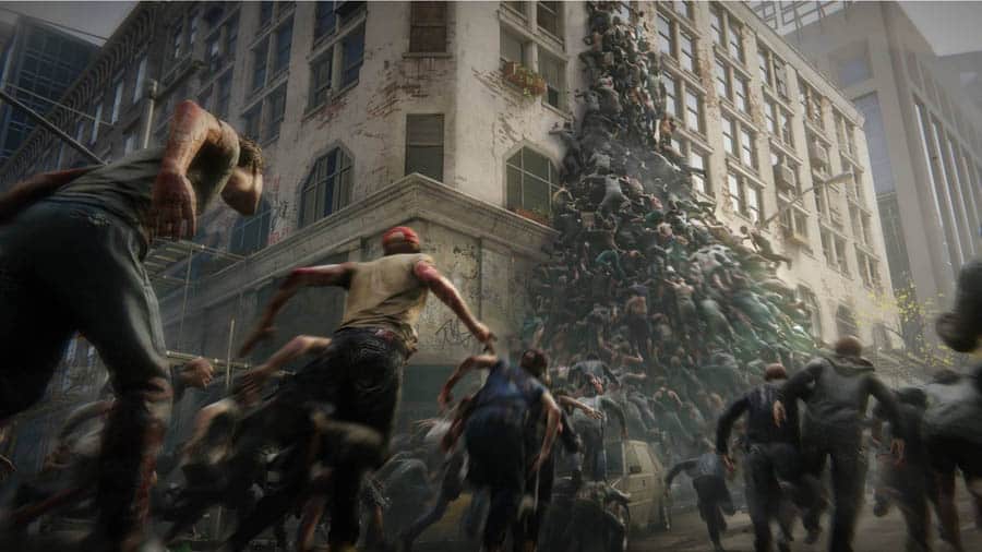 A wallpaper of World War Z.