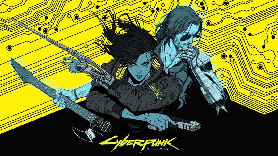 The Art of Cyberpunk 2077 with its characters, One of 10 PS4 Anti-Hero Games That Blur the Lines of Morality.