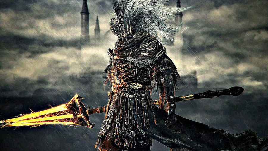 A picture of The Nameless King in Dark Souls lll.