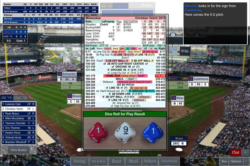 A picture of Dynasty League Baseball, one of the best baseball games for pc.