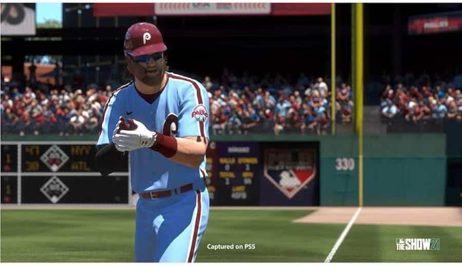 A picture of MLB The Show 21, one of the best baseball games for ps4.