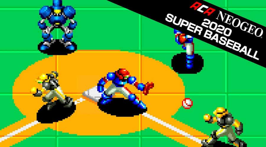 A picture of Super Baseball 2020, one of the best baseball games for switch.