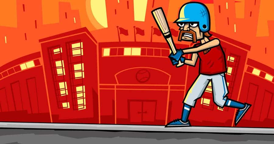 A picture of Baseball Riot, one of the best baseball games for switch.