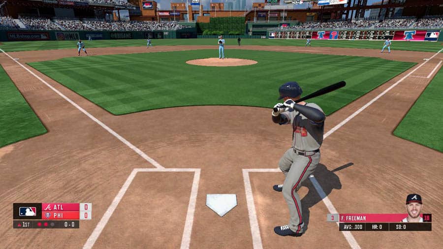 A picture of MLB RBI Baseball 19, one of the best baseball games for switch.