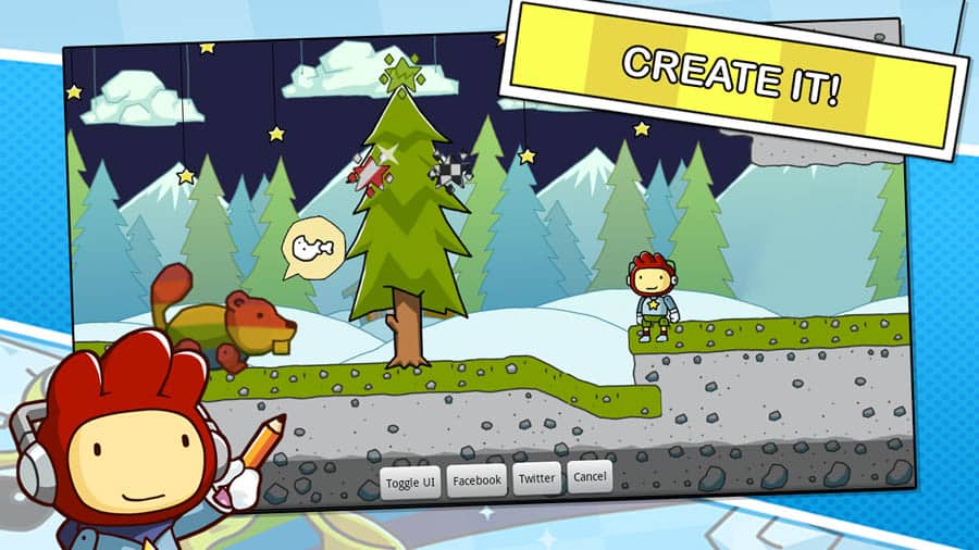 A main picture of Scribblenauts Remix, one of the best batman games for android.