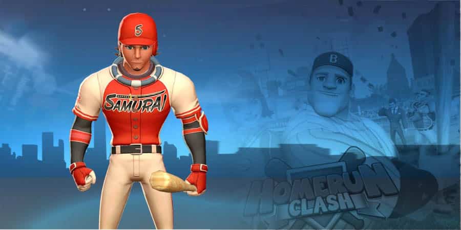 A wallpaper of Homerun Clash, one of the best baseball games for chromebook.