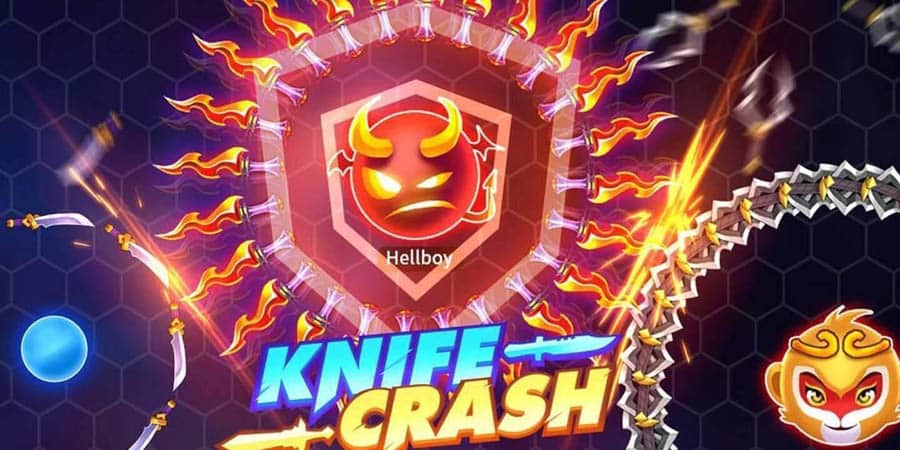 The Official Picture of Knives Crash with its Characters, One of the best battle royale games for Android.