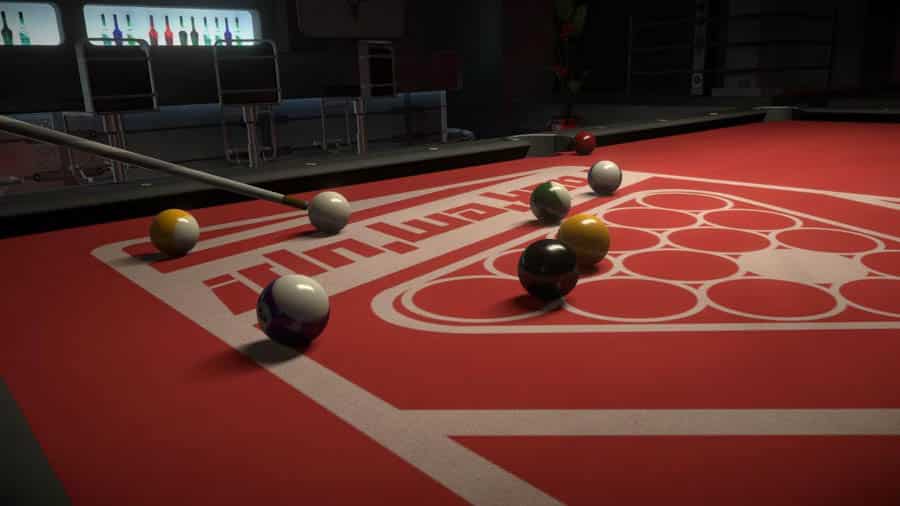 in game Picture of Hustle Kings VR, One of best billiard games for PS5.