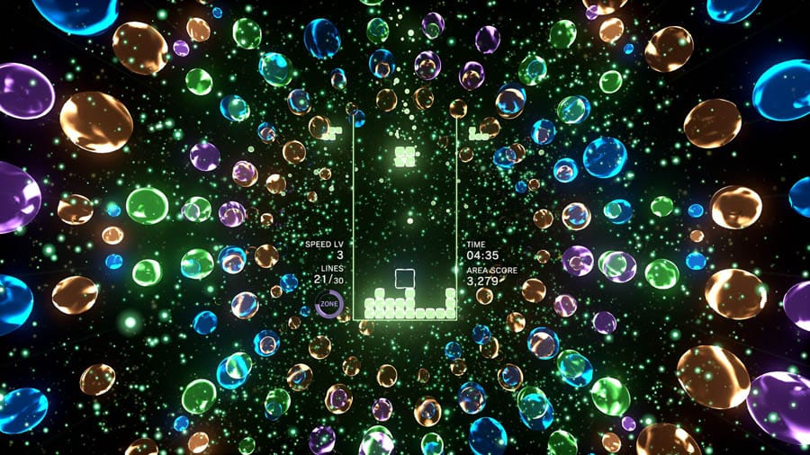 A picture of Tetris Effect, one of the best brain games for PS4.