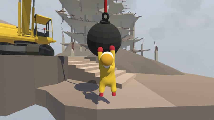 A wallpaper of Human: Fall Flat, one of the best brain games for Switch.